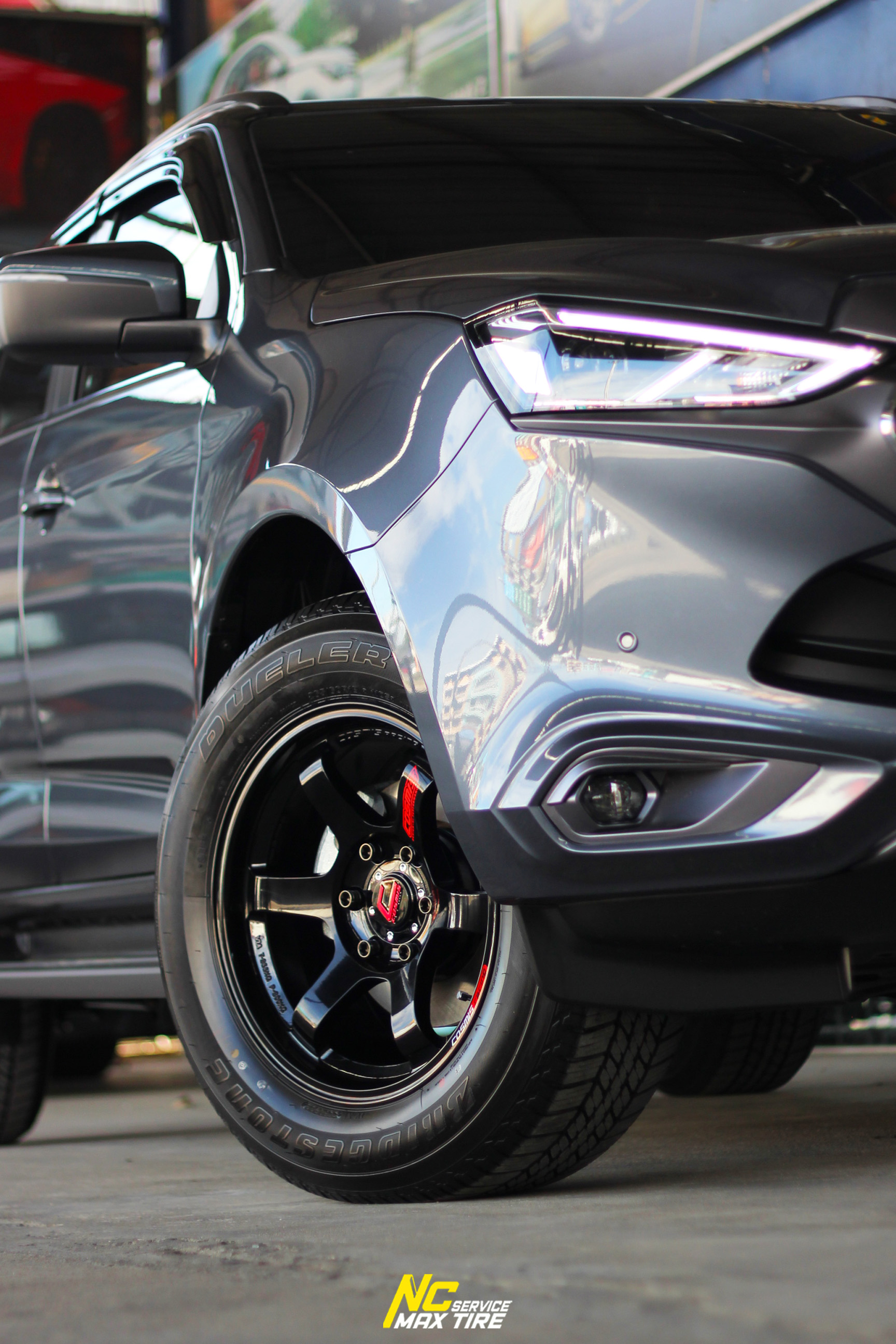 Isuzu Mu-x / ล้อแม็กขอบ18 / Cosmis / RG06S / ล้อแม็กสีดำเงา / 18x9.0 6H139.7 ET15