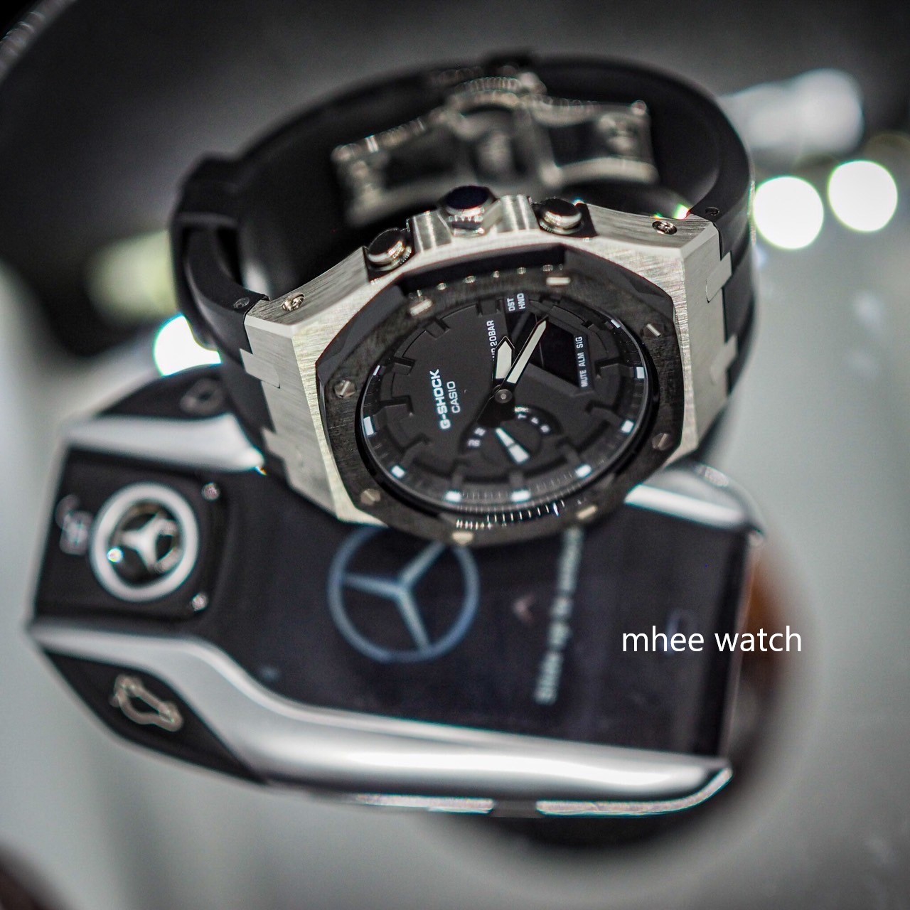 Gshock หน้าAP Rubber Stainless GEN4 รุ่นใหม่ล่าสุดใกล้เคียงAPที่สุด GA-2100SKE