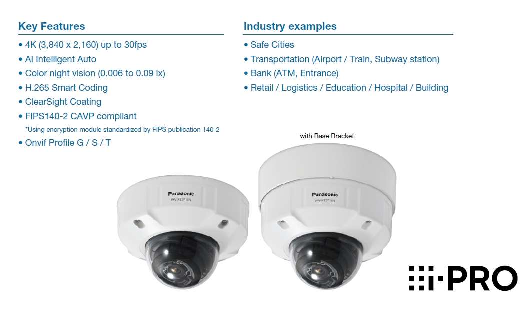 iPRO Extreme AI Camera รุ่น WV-X2571LN Panasonic