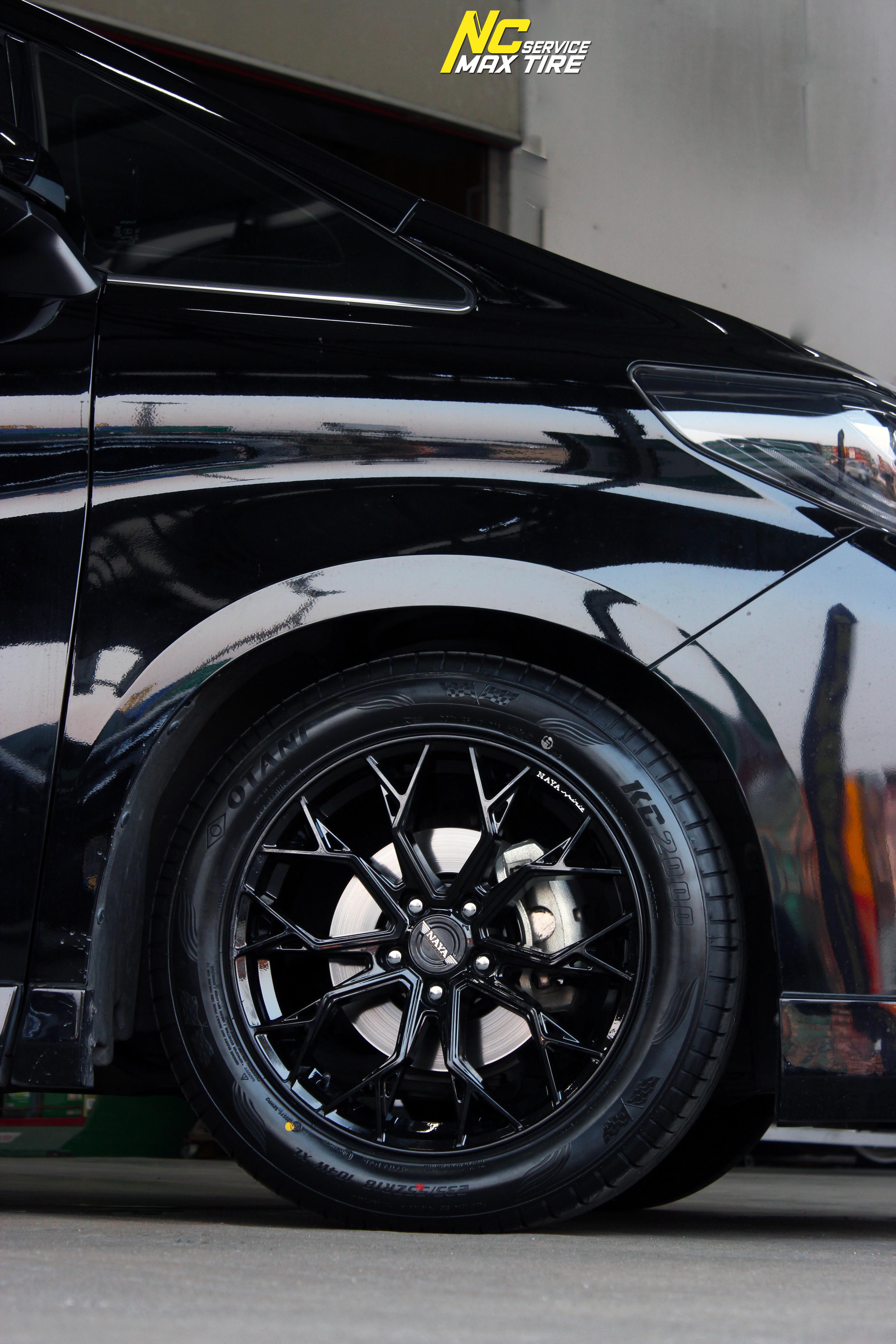 Toyota Alphard / รถตู้ / ล้อแม็กสวยๆ / ล้อแม็กขอบ18 / NAYA / Alpha-3 / 18x8.0 5H113 ET38 / ล้อแม็กสีดำเงาทั้งวง / NC