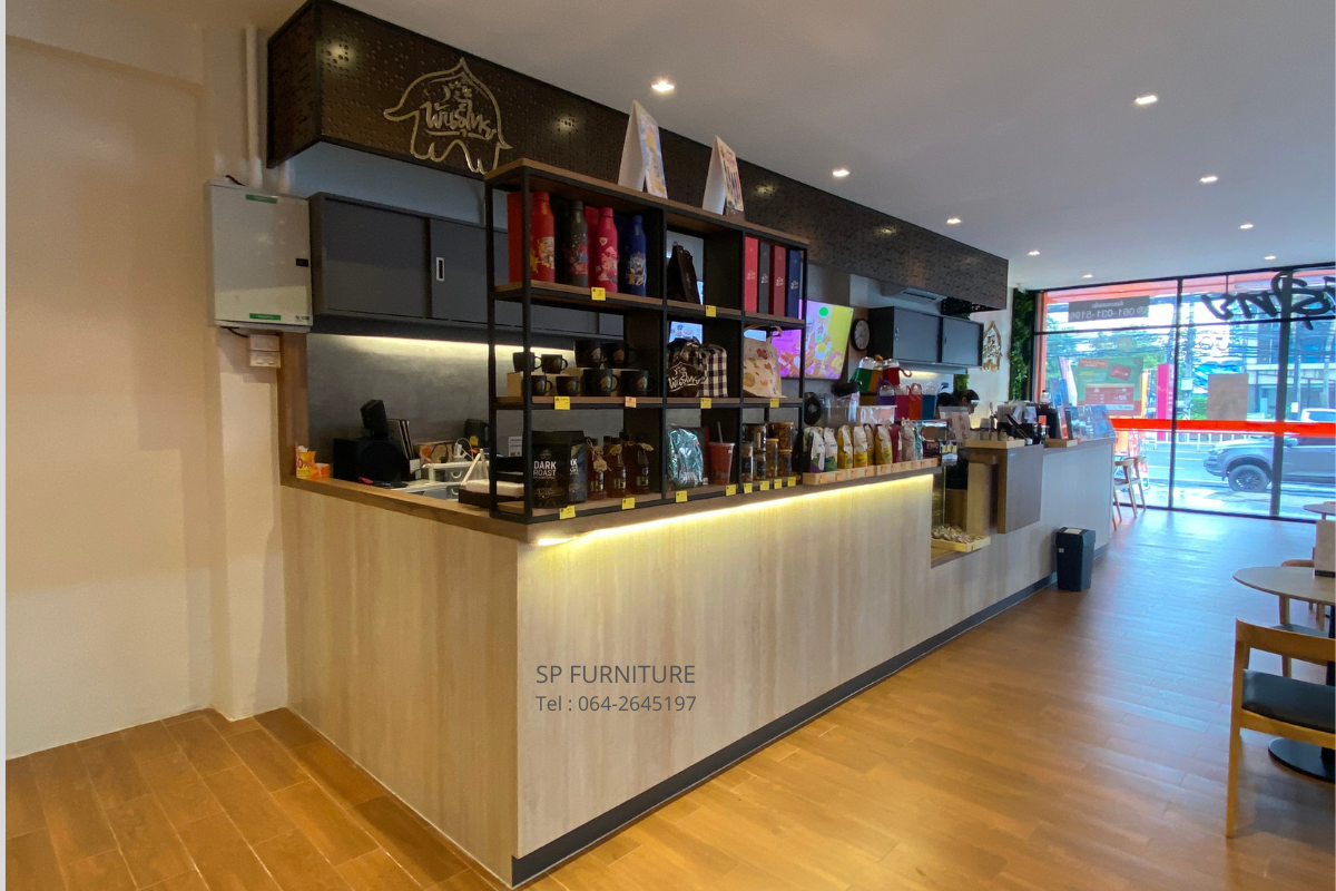 เคาน์เตอร์ร้านกาแฟพันธุ์ไทย ผลิตเคาน์เตอร์กาแฟ
