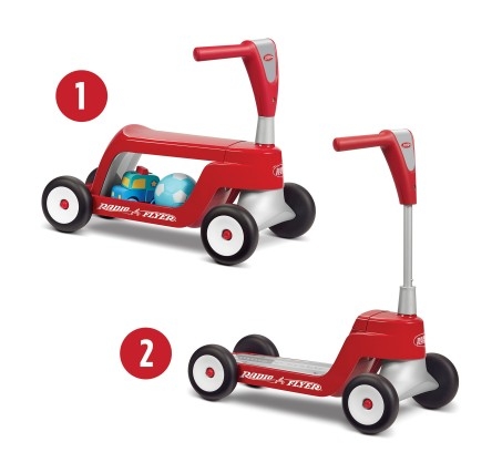 Radio Flyer Scoot 2 Scooter Ride-On ขาไถแปลงเป็นสกู๊ตเตอร์ได้
