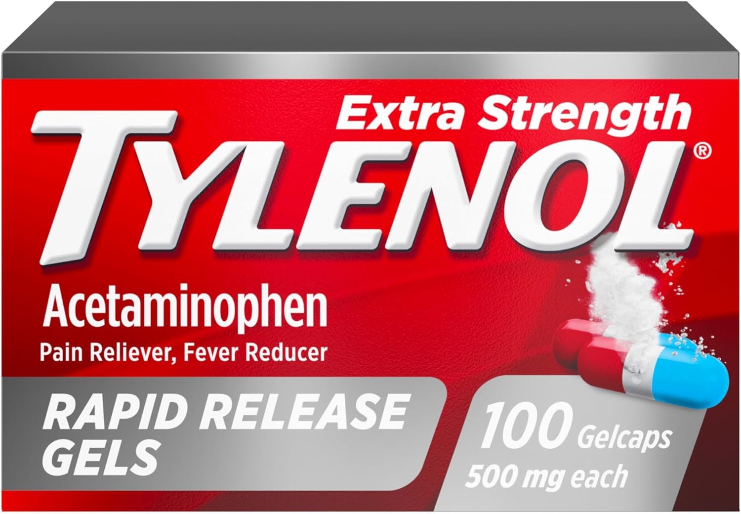 Tylenol Extra Strength Rapid Release Gels บรรเทาอาการปวดและลดไข้ชนิดออกฤทธิ์เร็วขึ้น