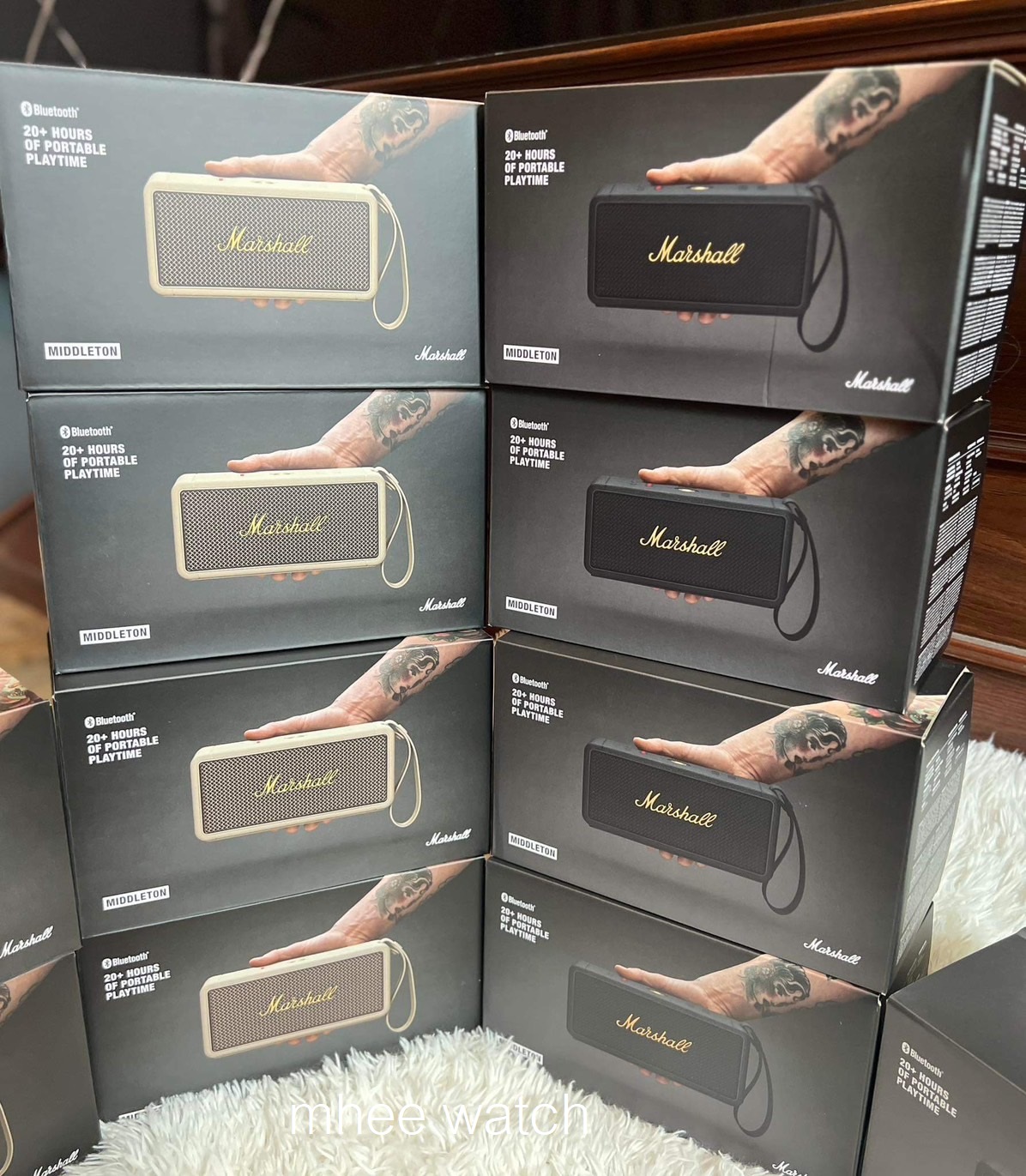 ลำโพง Marshall Middleton New Arrivals กำลังขับ60watt. ฟังได้ยาวเกิน24ชั่วโมง เสียงแบบ360องศา