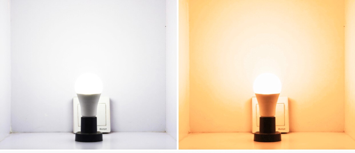 LED A60 Color Change 9W หลอดแอลอีดี ขนาด 9 วัตต์ เปลี่ยนสีได้ 3 สี ขาว ขาวนวล และเหลือง ด้วยสวิตซ์ ปิด-เปิดปกติ