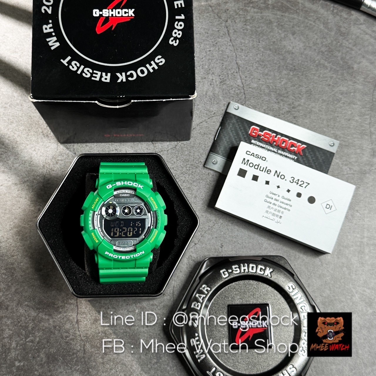 G-Shock Green GD-120TS ของแท้ ประกันศูนย์ - mheewatchshop 
