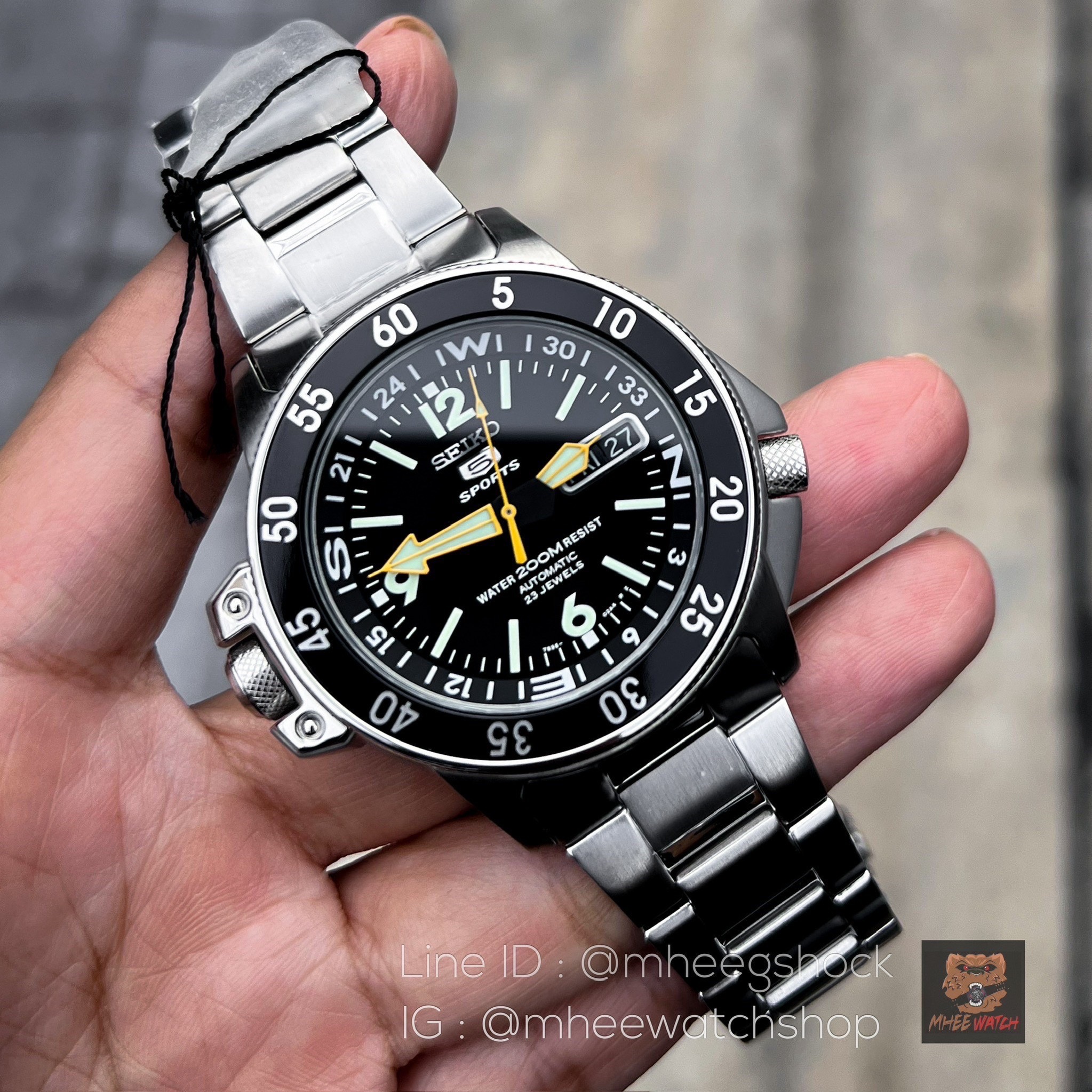 Seiko Jungle Master 5sport Automatic Movement Super Rare SKZ211K1
