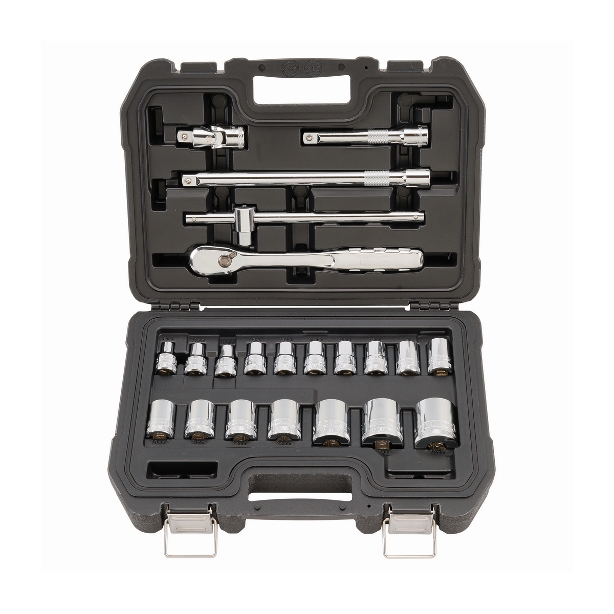 DEWALT ชุดลูกบ๊อกซ์ 22 ชิ้น/ชุด รุ่น DWMT19241-1 เข้าสกรูได้แน่นและง่ายขึ้น ด้ามจับแบ่งสีให้ง่ายต่อการหยิบใช้ (ดีวอลท์)