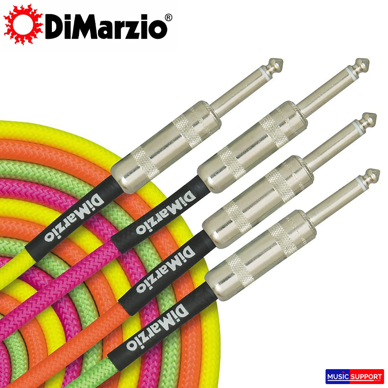 Dimarzio GUITAR CABLE NEON EP1710 10ฟุต (หัวตรง-งอ)