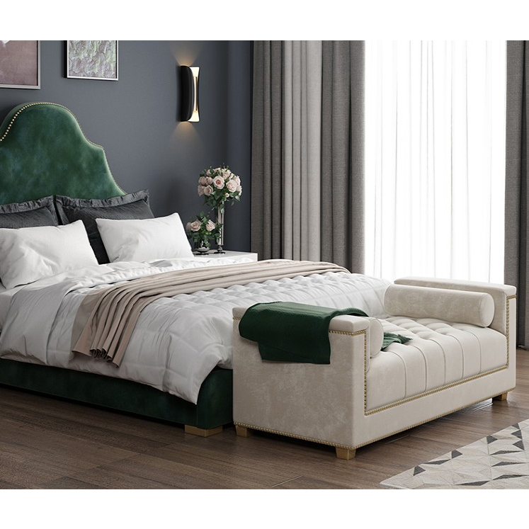 CT172D073 ZEITAKU โซฟาปลายเตียง โซฟายาว โซฟาห้องนอน โซฟาผ้า