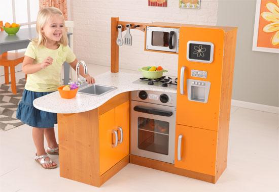 Kidkraft limited edition orange corner kitchen
