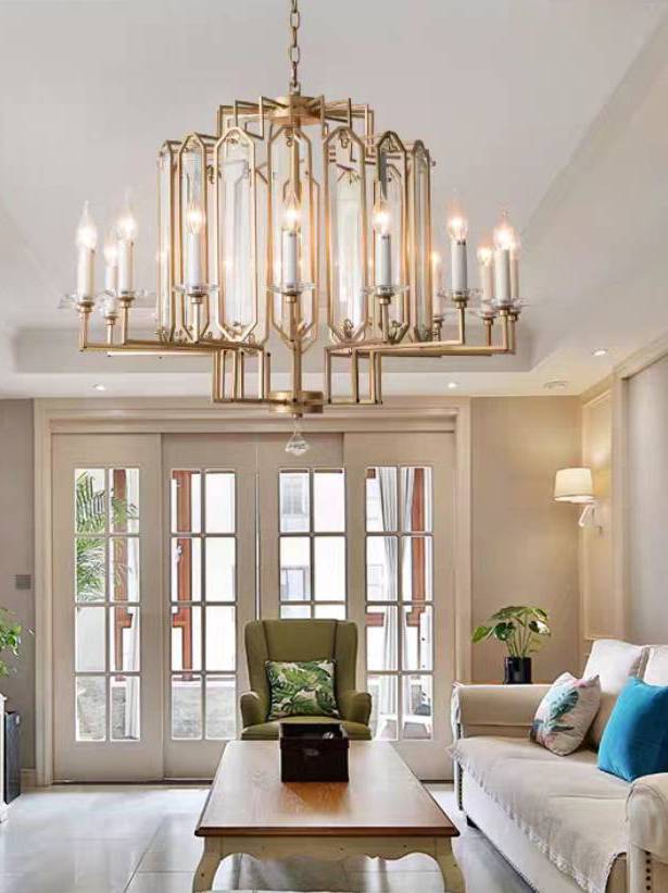 CT214A258 SOTMIA โคมไฟระย้าสไตล์ฝรั่งเศส โคมไฟห้องนั่งเล่นและห้องรับประทานอาหาร Lamp