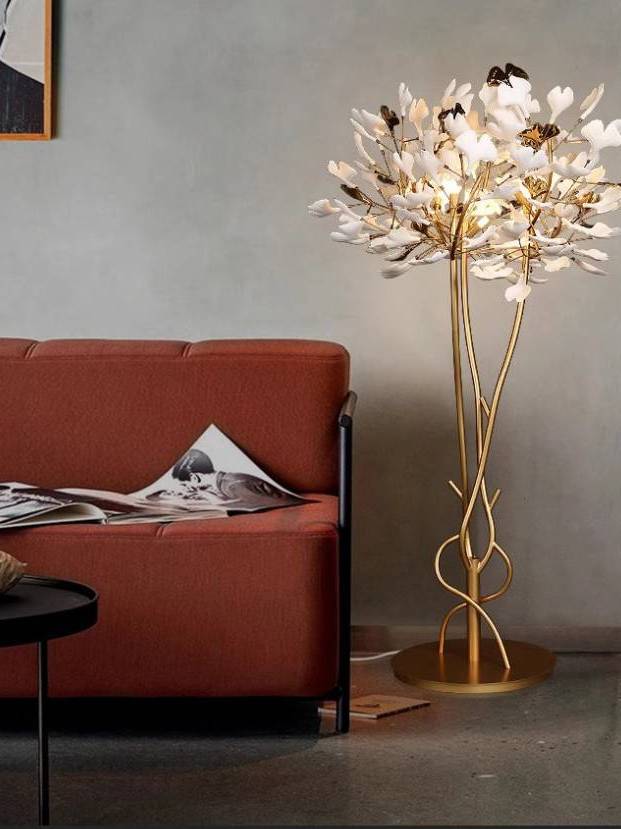 CT200A197 SOTMIA Ginkgo Leaf Floor Lamp โคมไฟตั้งพื้น โคมไฟใบแปะก๊วย