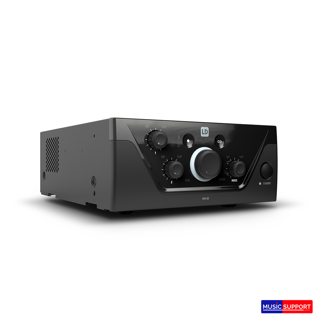 LD Systems LDIMA60INT Installation Mixing Amplifier 60W @ 4 Ohms / 100 V / 70 V