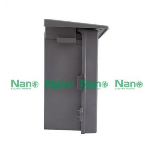 NANO Electric® NANO-102G ตู้กันน้ำพลาสติก มีหลังคา ฝาทึบ ขนาด 11.50x13x6 นิ้ว (290 x 328 x 160 mm) สีเทา