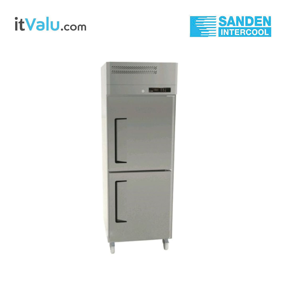 ตู้แช่สแตนเลส Sanden (แช่เย็น) ฝาทึบ 2 ประตู (บน-ล่าง) รุ่น SRR3-0687A ความจุ 610 ลิตร กว้าง 68 ซม. ลึก 76 ซม. สูง 200 ซม. รับประกันความเย็น 1 ปี รับประกันคอมเพรสเซอร์ 1 ปี