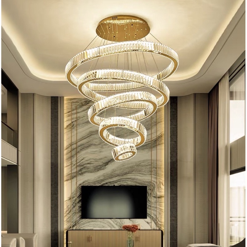 CT002A024 SOTMIA LUXURY CRYSTAL MODERN CHANDELIER แชนเดอเรีย โคมไฟเพดาน โคมระย้า โคมไฟระย้า โคมไฟระย้าโมเดิร์น แต่งห้อง