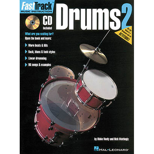 หนังสือเรียนตีกลอง Fast Track Drum Method Book 2