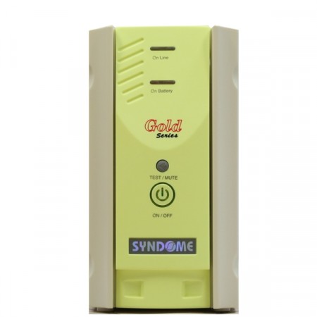 SYNDOME GOLD-1000 UPS 1000VA/480W, Line Interacitbe with Stabilizer, Universal Socket 4 Outlet (ส่งฟรีทั่วประเทศ)