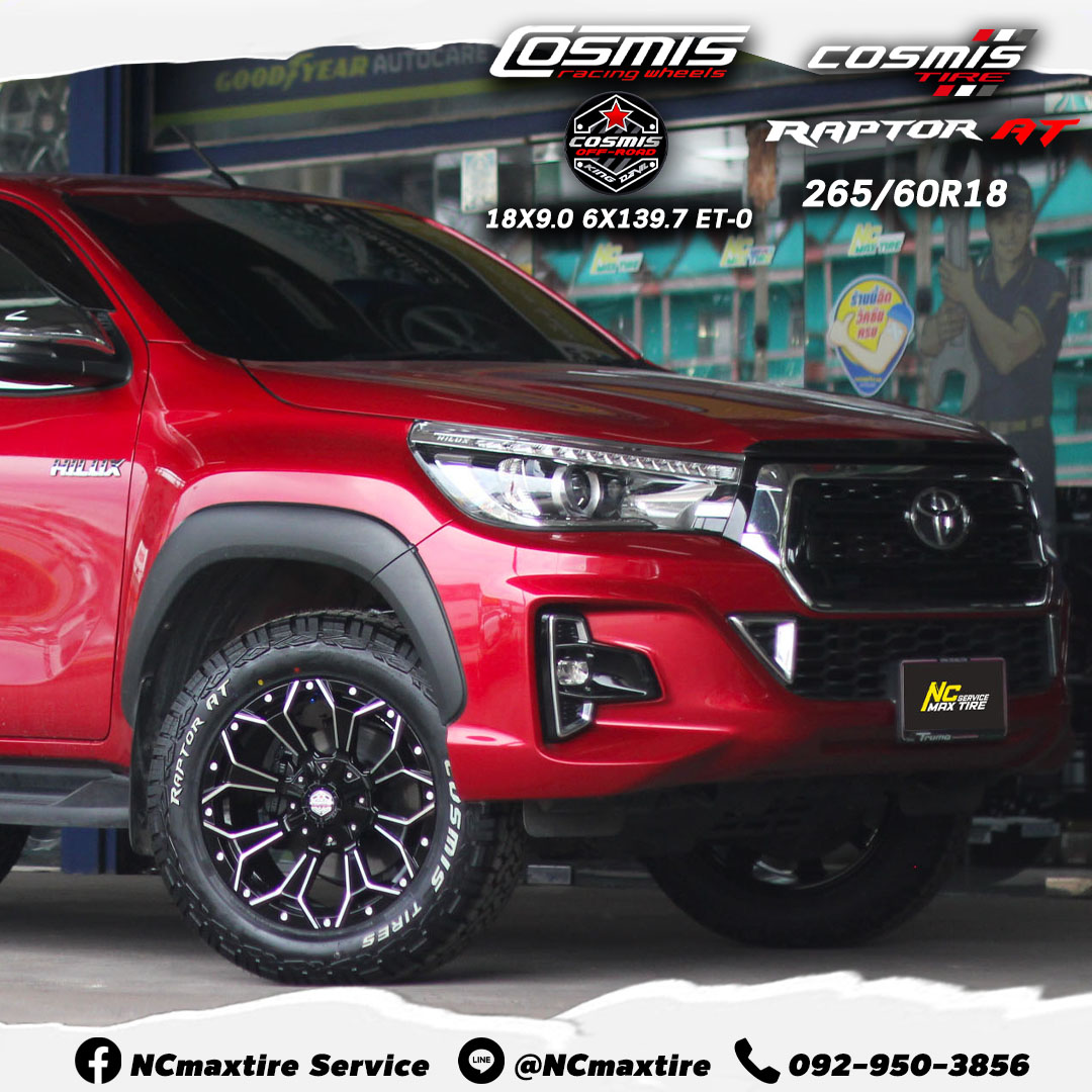 ล้อแม็กขอบ18 / Cosmis / Devil / Star / RaptorAT / 18×9.0 6h139.7 et0 / 265/60r18