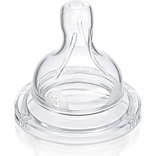 Philips AVENT SCF633/27 BPA Free Classic Medium Flow Nipple, 2-Pack