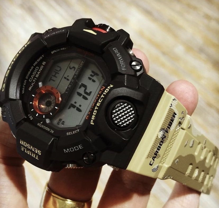 Rangeman แมวพรางทะเลทราย Limited DC GW-9400DC Camo Desert Carbon Fiber Strap discontinued