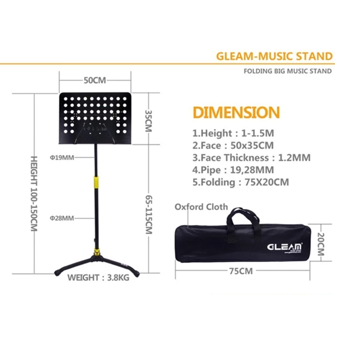 GLEAM MUSIC STAND ขาตั้งโน้ต