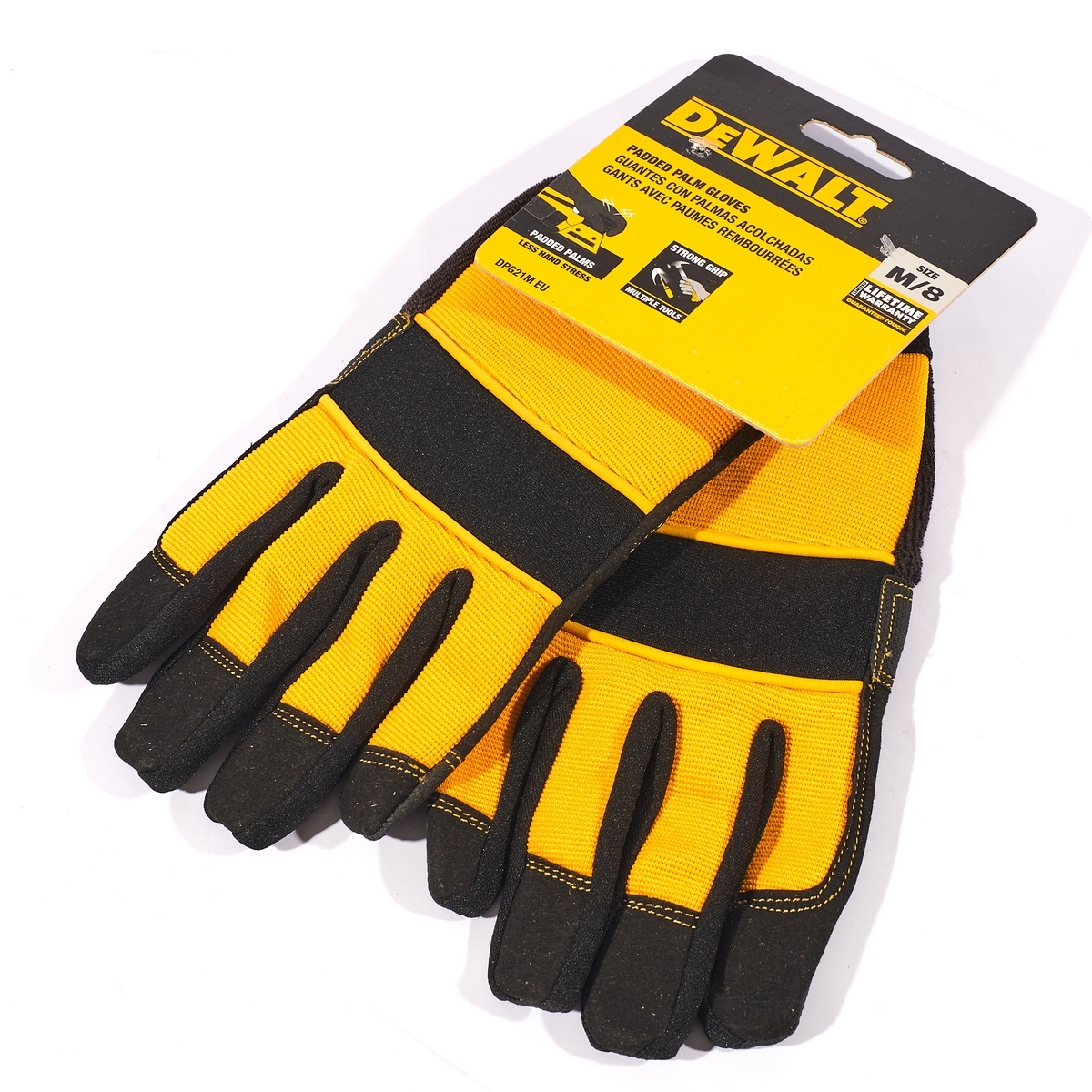 DEWALT ถุงมือเซพตี้ Heavy Duty ไซส์ M รุ่น DPG21M เสริมด้วย ToughGrip ช่วยเพิ่มความทนทาน (ดีวอลท์)
