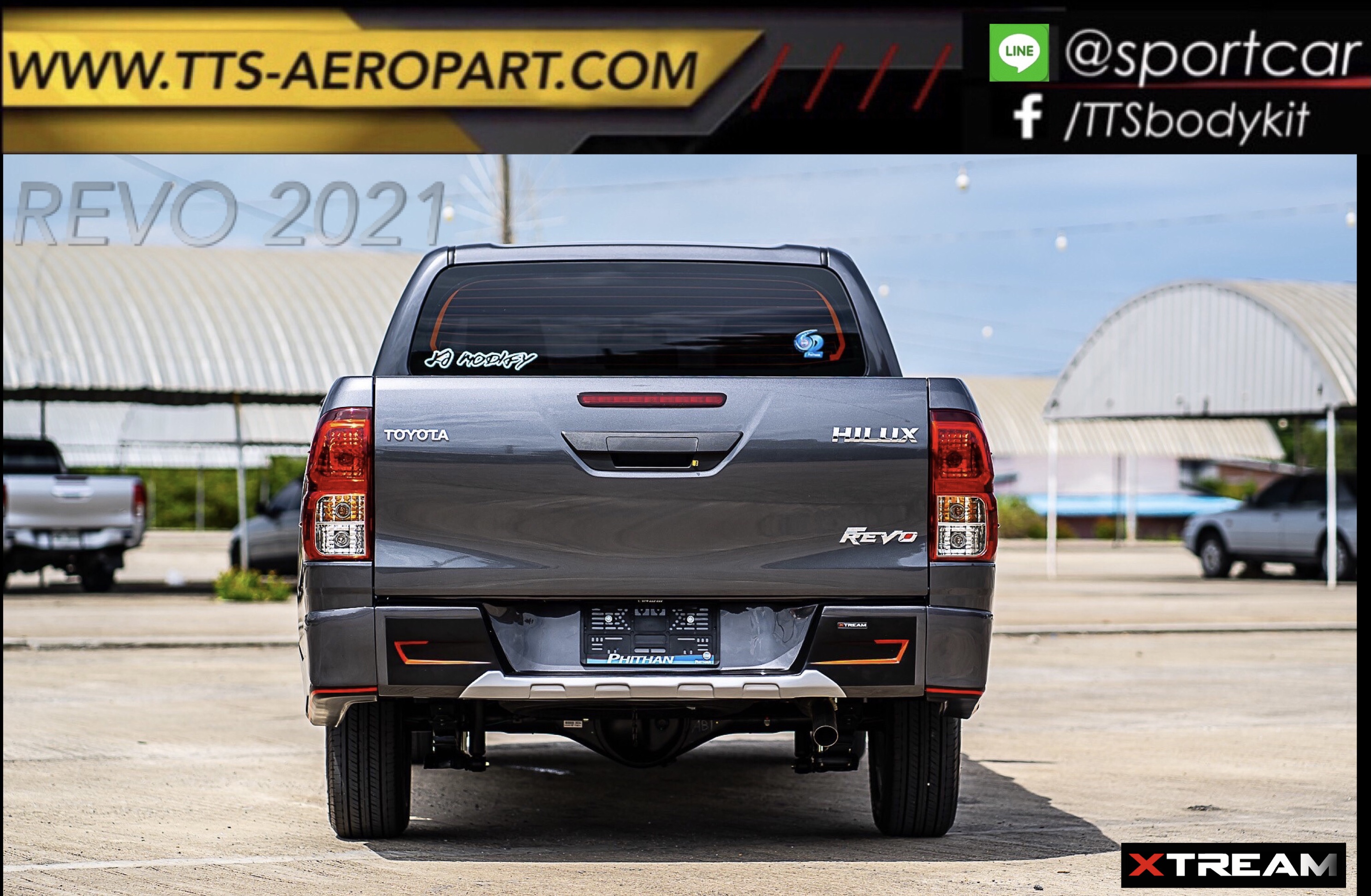 ชุดแต่ง Toyota Revo 2021 2022 X-TREAM Sport, รีโว่ รุ่นตัวเตี้ย สเกิร์ตรอบคัน Toyota Revo แต่งสวย byแต่งรถTTS สำเนา