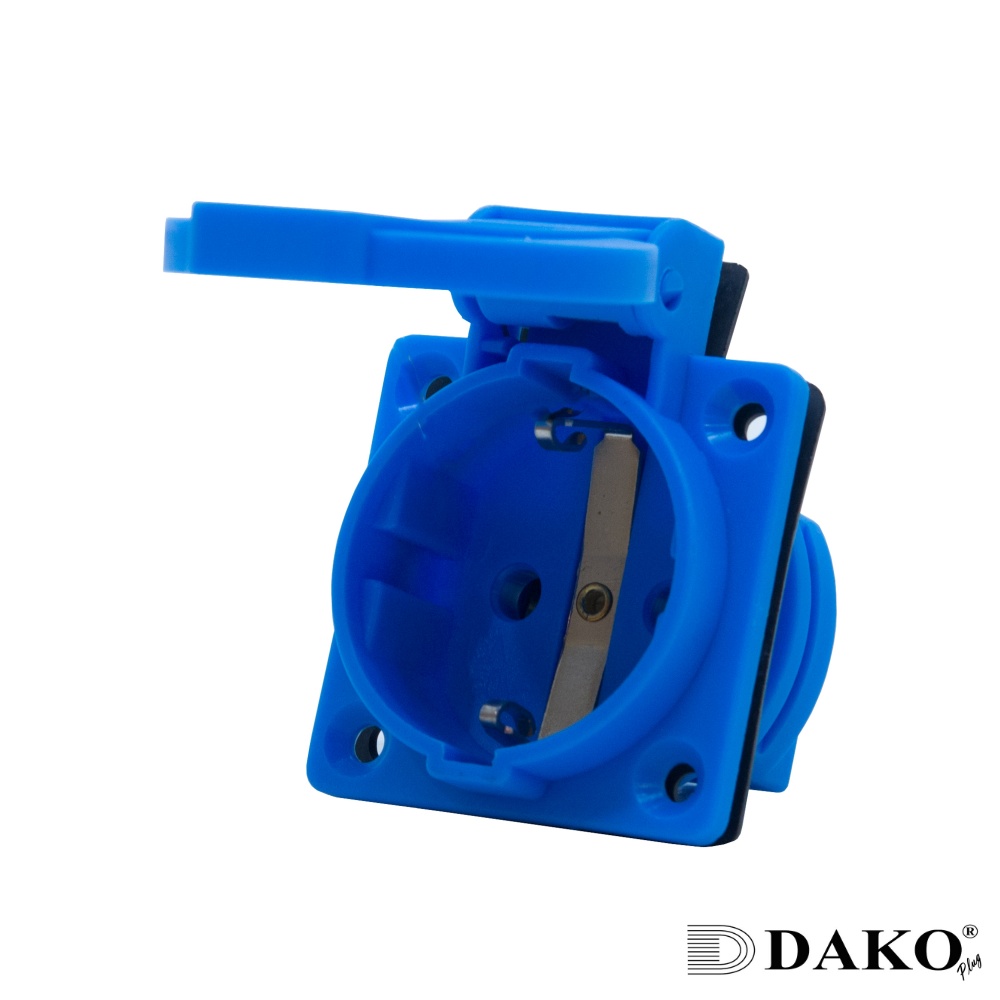 "DAKO PLUG" HT 105SR เต้ารับเยอรมันฝัง (2P+E) 16A 230V IP44