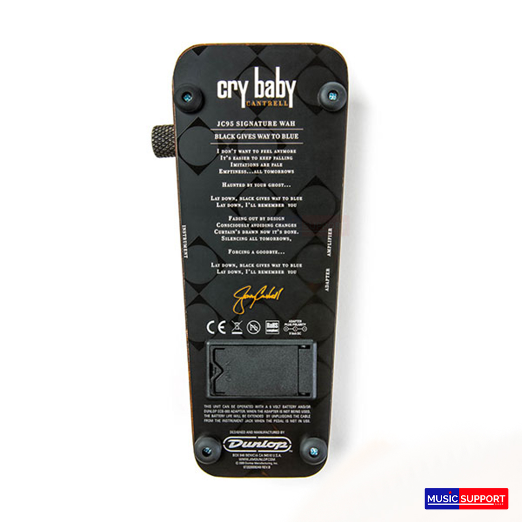 Jim Dunlop JC95 Jerry Cantrell Cry Baby Wah