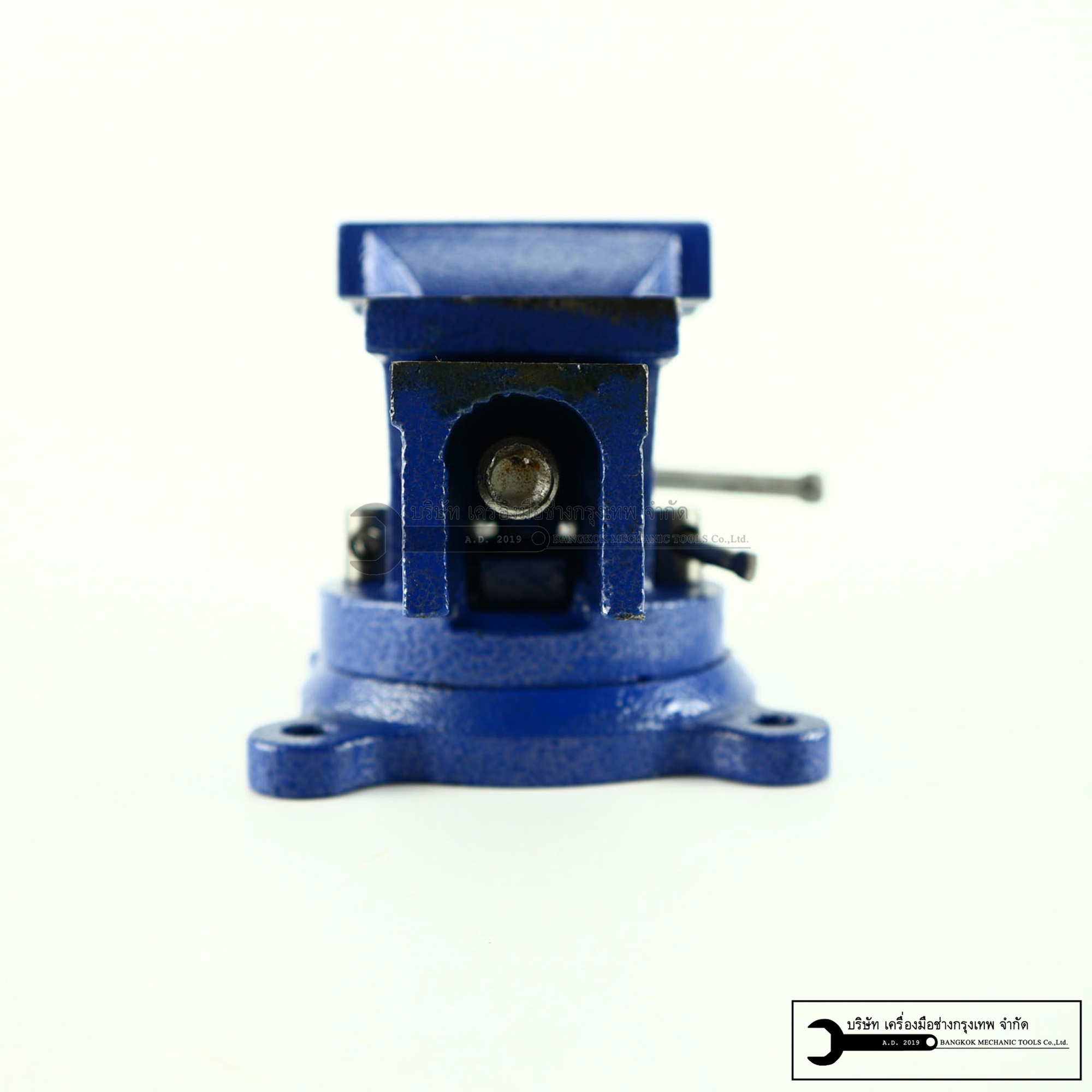 ปากกาจับชิ้นงาน 4 นิ้ว รุ่นเหล็กเหนียว+ฐานหมุนได้