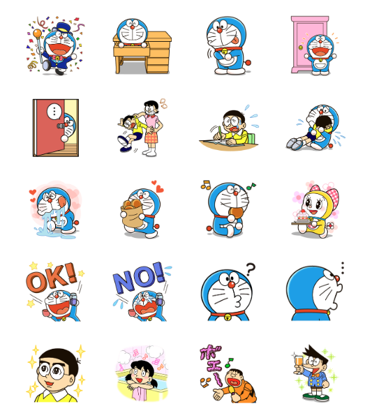 ขายสติกเกอร์ไลน์ โดเรมอน