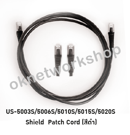 US-5010S Shield CAT5E RJ45-RJ45 PATCH Cord 3 Meters 1 Pack = 10 Units