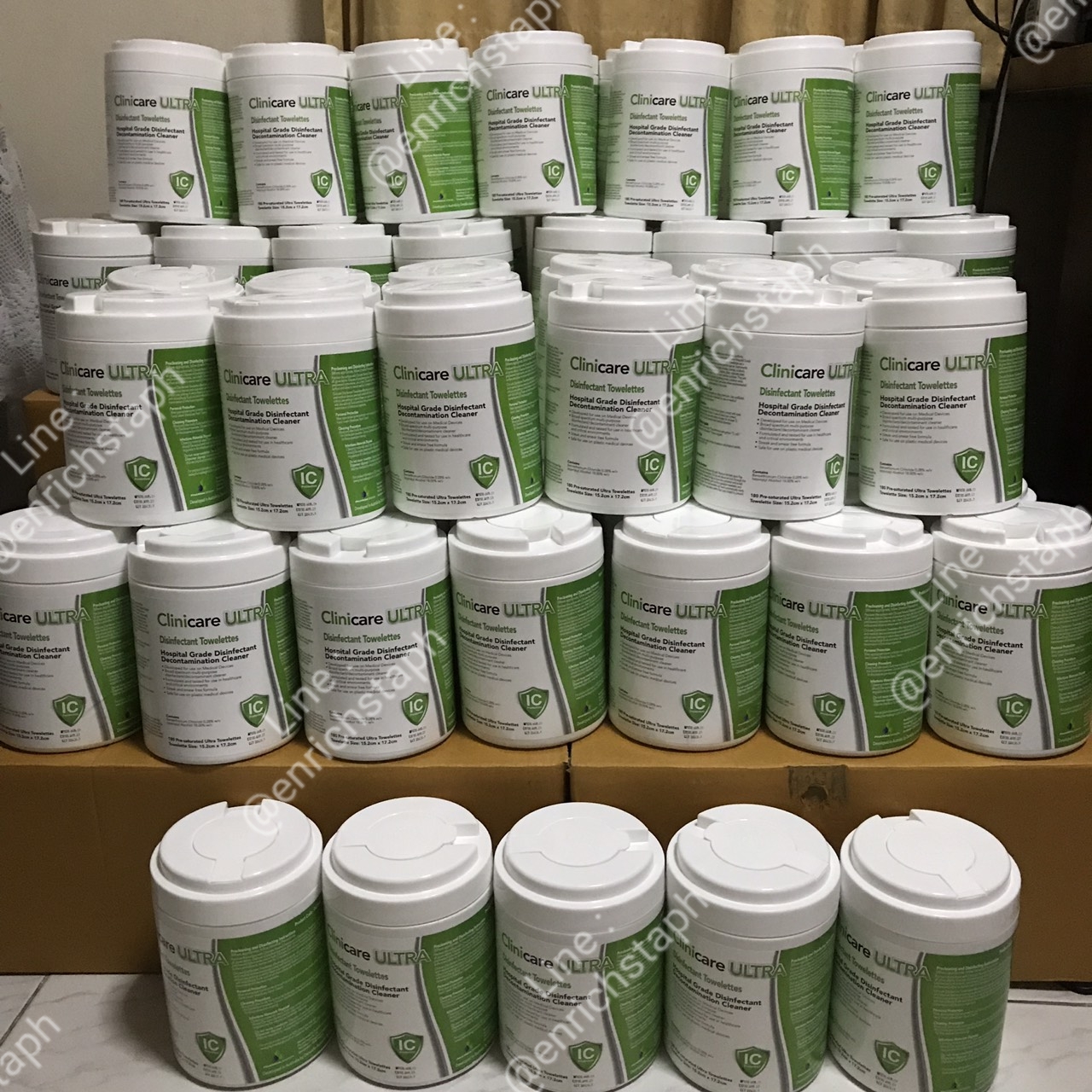 Clinicare Ultra Disinfectant (ขายส่งยกลัง 12 กระปุก เฉลี่ยต่อกระปุก 306.6) *ถูกที่สุด รวมค่าส่งแล้ว