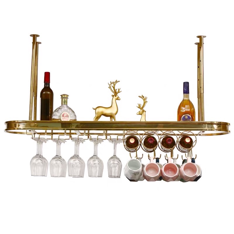 CT062D029 MIRIKITEKI บาร์แขวนแก้วไวน์ บาร์แขวนแก้ว Luxury bar wine rack ชั้นแขวนแก้วไวน์ Wine glass แก้วไวน์