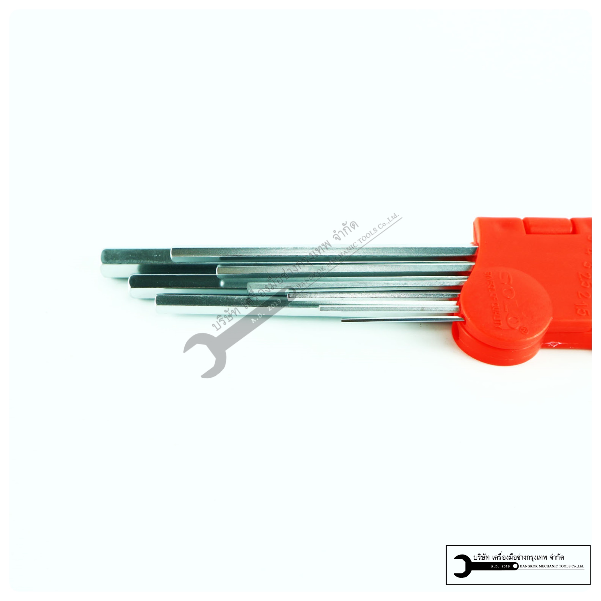 SOLO ชุดประแจหกเหลี่ยมแผงดำ แบบยาว เกรด CR-V (รุ่น 609 709 809)