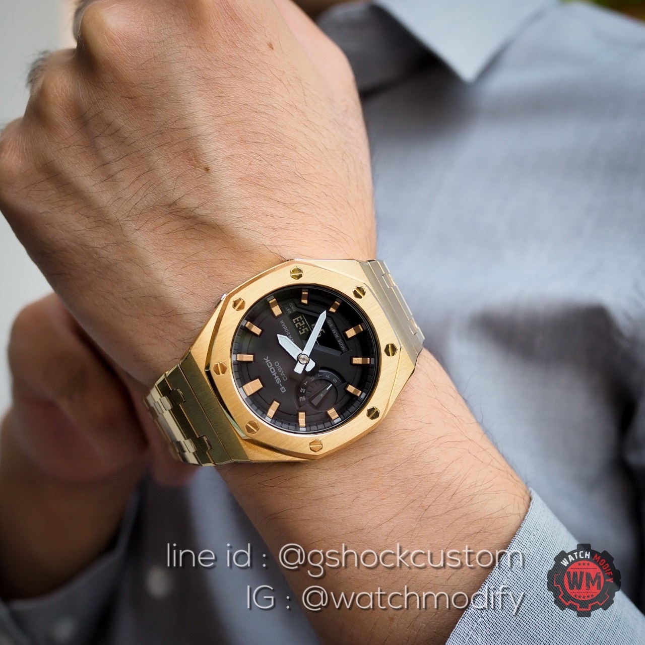 G-Shock Casioak Custom AP Gold Upgrade