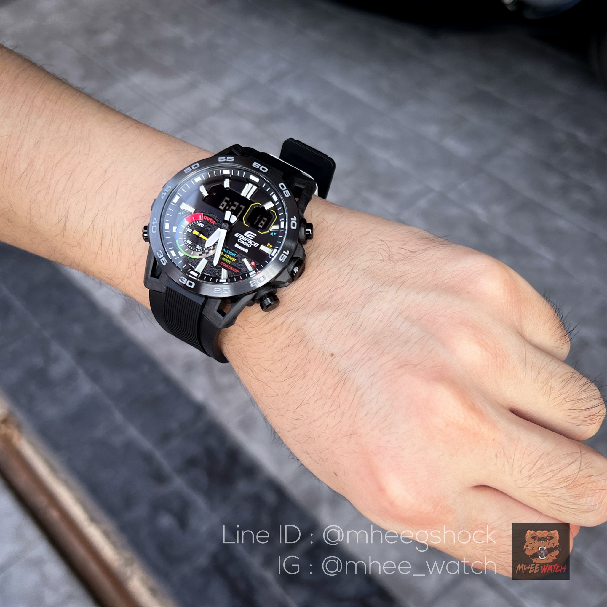 Casio Edifice Motor Sports Rare Item Rasin Strap