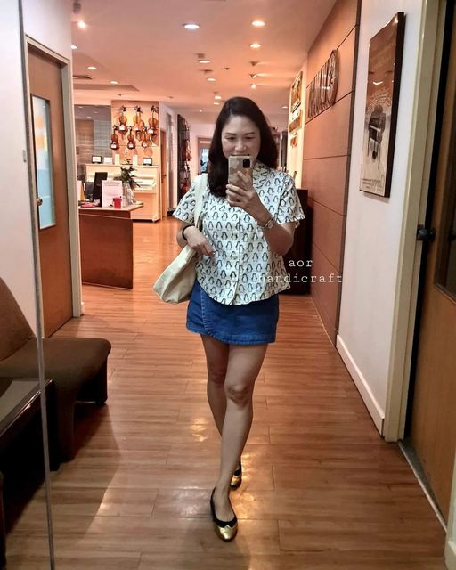 ลูกค้ารีวิว l เสื้อคอบัวผ้าอินเดีย