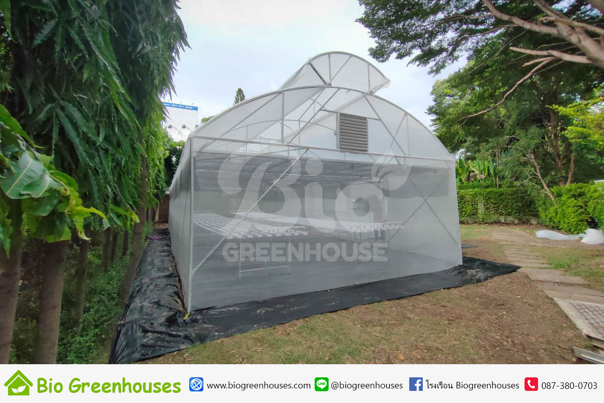 โรงเรือนจั่ว2ชั้น ขนาด 6x15ม.พร้อมระบบSmartFarm