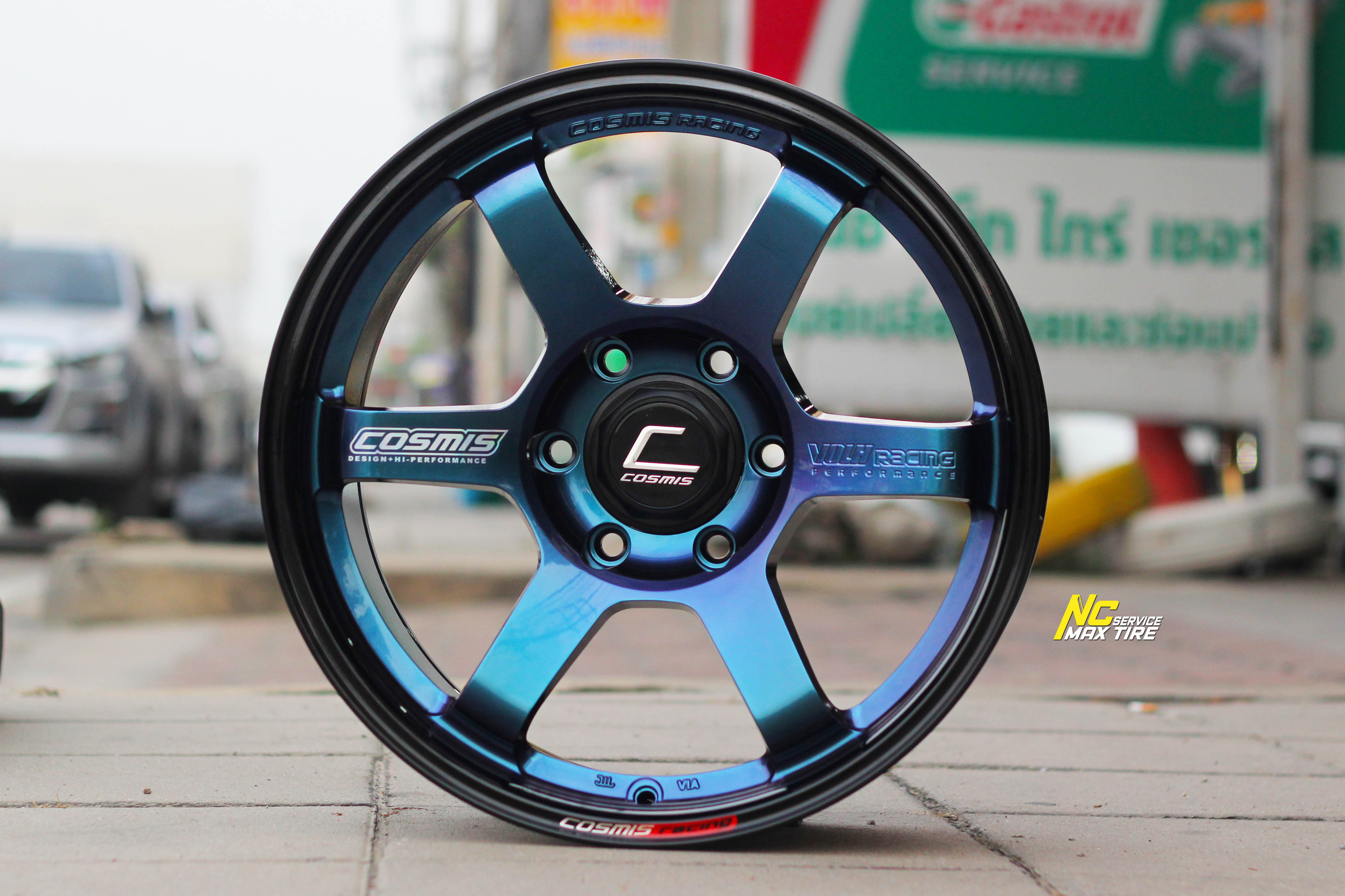 ล้อแม็กสวยๆ / ล้อแม็กขอบ18 / Cosmis / RG-06SR / ล้อแม็กสีพิเศษ / 18x9.0 6H139.7 ET0 / Custom Color / Power Blue / ล้อแม็กสำหรับรถกระบะตัวสูง / SUV / PPV