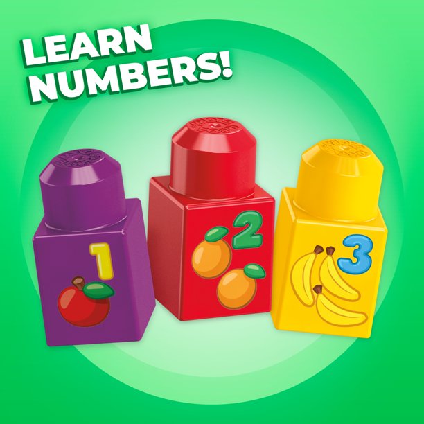Mega Bloks First Builders Build 'n Learn Table with Big Building Blocks (30 PCS) บล๊อคต่อสำหรับเด็กเล็ก