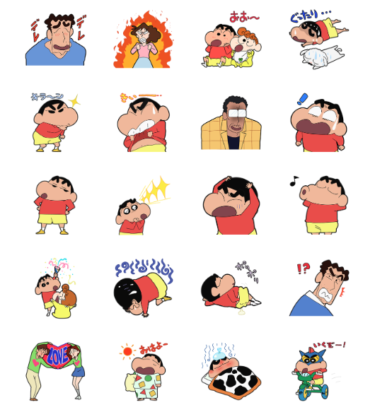 ขายสติกเกอร์ไลน์ เครยอนชินจัง 4