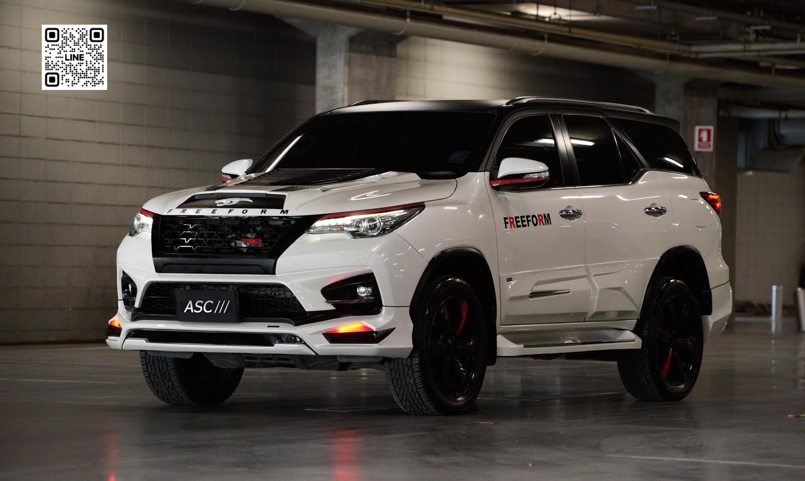 ชุดแต่ง Toyota Fortuner 2018 2019 TRD FF, สเกิร์ตรอบคัน Toyota Fortuner ฟอร์จูนเนอร์ แต่งสวย by แต่งรถ TTS ASC