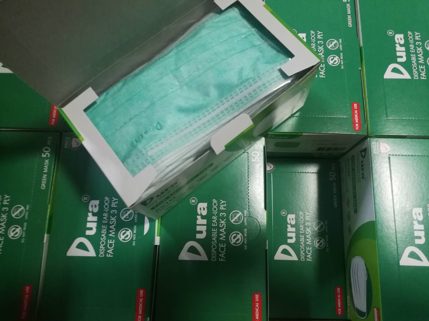 หน้ากากอนามัยทางการแพทย์ ยี่ห้อ DURA(ยกลัง 20 กล่อง)***ของแท้ เกรด รพ.