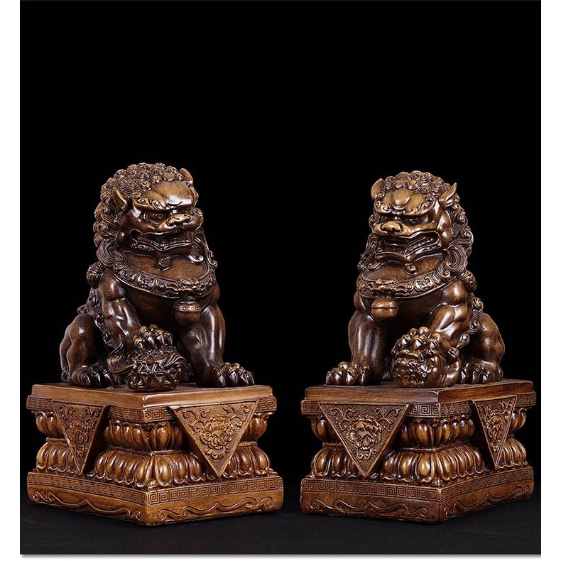 CT144B096 HAOYUN สิงห์โตจีน สิงห์โตจีนนำโชค ของแต่งบ้าน ของแต่งห้องทำงาน สัญลักษณ์แห่งความโชคดี