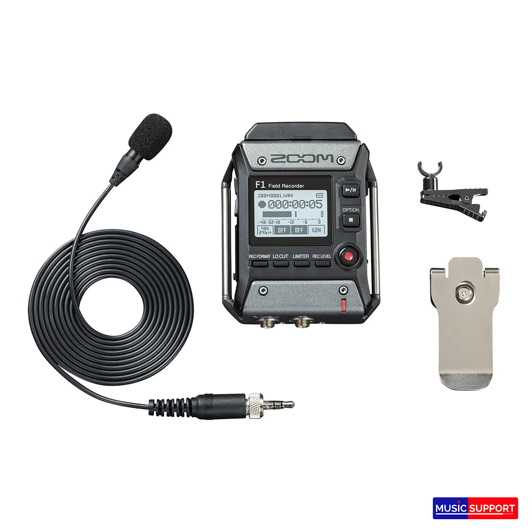 Zoom F1-LP เครื่องบันทึกเสียงแบบ Lavalier Mic (แถมฟรีกระเป๋า ZOOM)