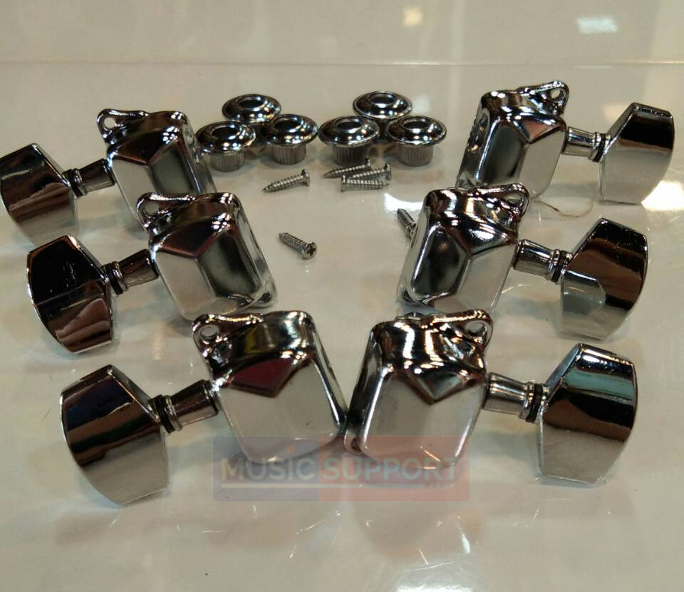 ลูกบิดกีตาร์โปร่ง แบบฝาครอบ Guitar Tunning Gears