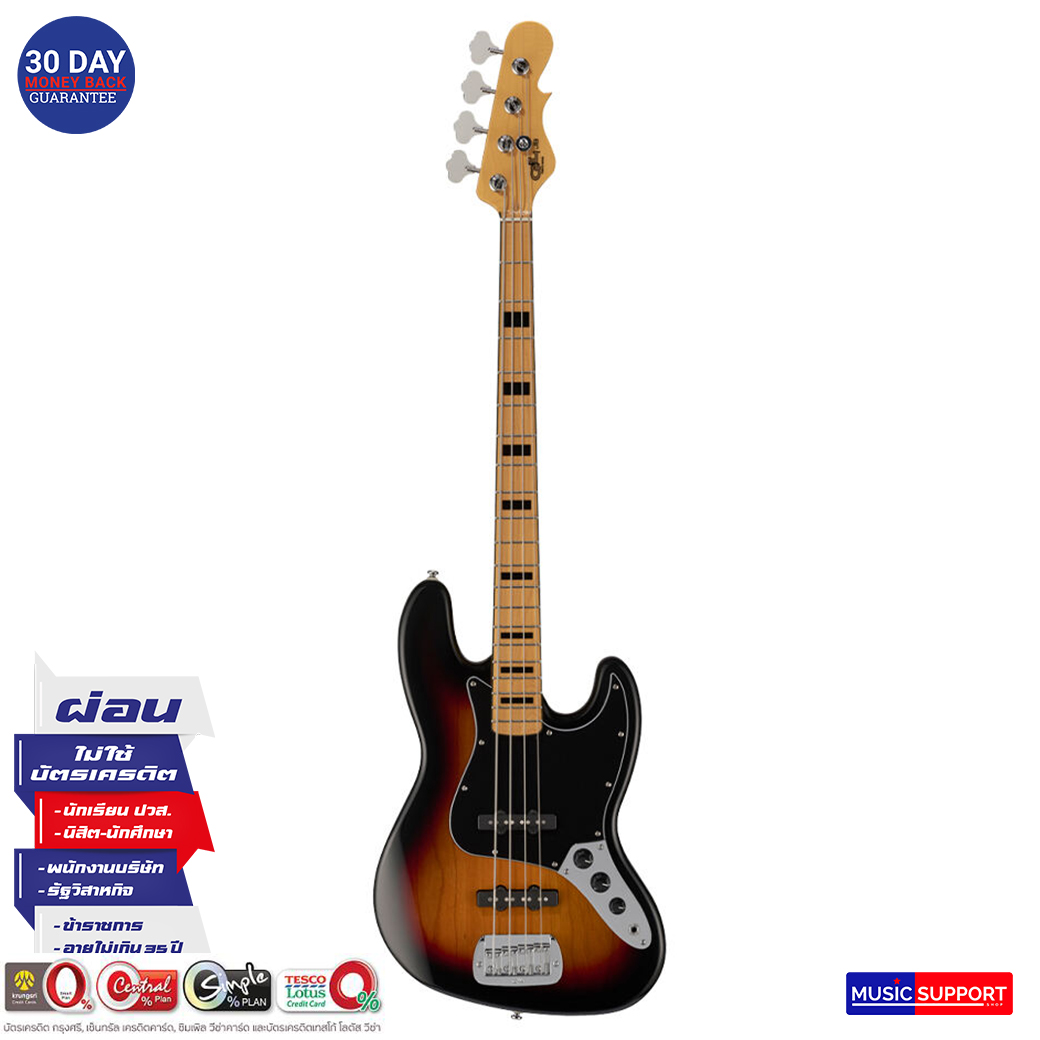 กีตาร์เบสไฟฟ้า G&L (B) TRIBUTE JB- 3TONE SUNBURST-MP/BAG